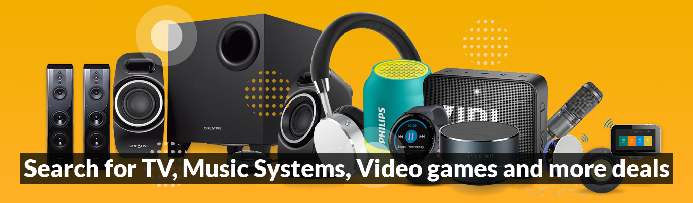 Featured TV, Music Systems, Video games and More